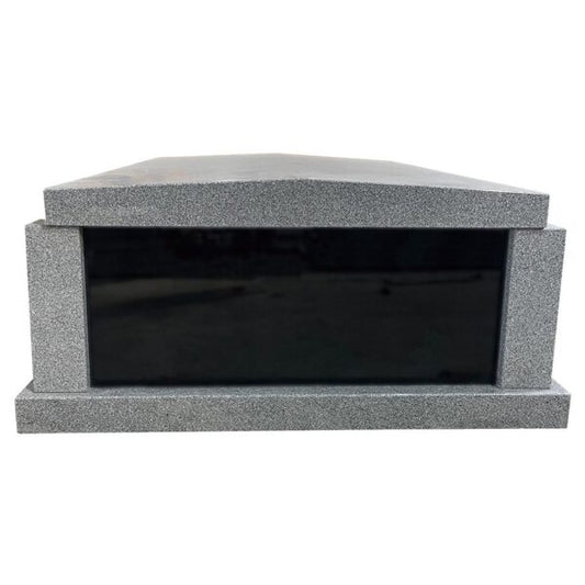 Two-Crypt Mausoleum - Roof Top - Cambridge Gray