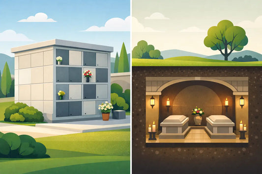 Two Crypt Layout Options for Family Memorials